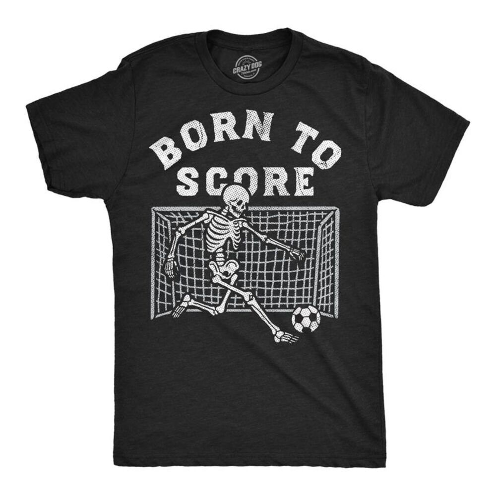 Mens Funny T Shirts Born To Score Soccer Lovers Tee For Men